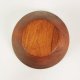 Minimalistyczna misa tekowa Mid Century & łyżki sałatkowe Dania lata 60
