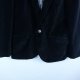 Butler & Webb czarna elegancka welurowa marynarka / XL