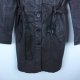 Pepe Jeans skórzany płaszcz skóra leather dark brown / M