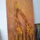 Obraz olejny ręcznie malowany 125x62 Żyrafy