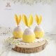 Króliczek jajo wielkanocne, dekoracja wiosenna, króliczek do koszyczka wielkanocnego, żółty