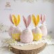 Króliczek jajo wielkanocne, dekoracja wiosenna, króliczek do koszyczka wielkanocnego, pudrowy róż