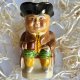 Vintage Pottery Toby Jug Wood & Sons ❀ڿڰۣ❀ Datowany na lata 40/60-te.XXw. ❀ڿڰۣ❀ Ręcznie malowany