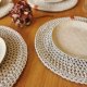 Komplet 2 szt. podkładek pod talerze Magnolia 32cm jasny szary