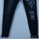 Raw Blue spodnie skinny jeans przetarcia / XXS z metką