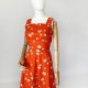 Sukienka vintage kwiaty lata 60-te 60's true vintage