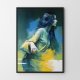 Plakat Dziewczyna abstrakcja portret kolor 50x70 cm