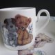 roy kirkham 2006  TEDDY TIME  Fine Bone China  szlachetnie porcelanowy oryginalny 3 częściowy zestaw /komplet dla dziecka