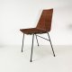 Minimalistyczne krzesło, proj. Gian Franco Legler, Włochy, lata 50.