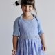 Bolerko dla dziewczynki do sukienki na Pierwszą Komunię Świętą, błękitne bolerko do sukienki dla dziecka bawełna
