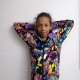 Bluza dziecięca (dziewczynka/ chłopiec)z kapturem ROLKI fiolet
