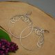 Kolczyki koła, kółka, wire wrapping, stal chirurgiczna