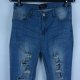 Mid Rise push up spodnie jeans dziury / M