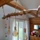 Drewniana lampa  wisząca