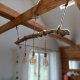 Drewniana lampa  wisząca