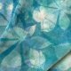 Silk scarf Hand painted in blue  - JEDYNY TAKI - jedwabny szal ręcznie malowany
