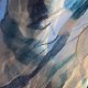 Silk - EUCALYPTUS LEAVES - apaszka jedwabna ręcznie malowana - 80 x 80 żorżetta mgiełka