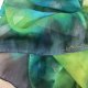 Silk scarf - Hand painted - JEDYNY TAKI - żorżetta -  jedwabny szal ręcznie malowany