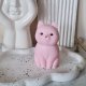 świeczka sojowa kot kotek różowy