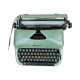 Zielona maszyna do pisania Optima Elite 3, Niemcy, 1958.