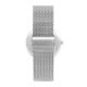 Zegarek, bransoleta - Czarny kot, cyfry - metalowy mesh