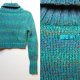 DKNY sweter, bolerko, turkus, akryl i wełna, 34 XS