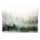 Plakat  50x40 cm - abstrakcyjny las we mgle