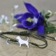 Beagle - bransoletka z psem, srebro 925