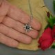 Mały wisiorek róża wiatrów hematyt, wire wrapping, stal chirurgiczna
