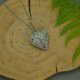 Wisiorek agat drzewny drzewo życia wire wrapping, stal chirurgiczna