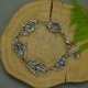 Bransoletka z kolorowymi labradorytami, wire wrapping, stal chirurgiczna, labradoryt