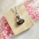 Naszyjnik Labradoryt Kwiatki stal chirurgiczna wisiorek handmade wirewrapping