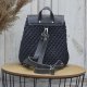 Plecak handmade ze sznurka poliestrowego: 25x23x12 cm w kolorze szarym