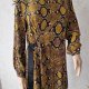 No498 ZARA XS sukienka wężowy wzór XS S