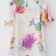 White Stuff bluzka vintage kolibry ptaki