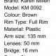 Vintage KAREN MILLEN KM 0092 full RIM P7295 eleganckie firmowe okulary