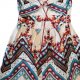 Piękna sukienka boho indiański print