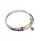 Labradoryty + ametysty /choker/ - Szlachetna kolekcja