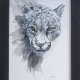 Grafika ręcznie malowana "Gepard" +rama