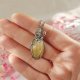 Naszyjnik Kwarc Rutylowy stal chirurgiczna wisiorek handmade wirewrapping