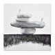 Balancing act II, obraz do salonu na płótnie, minimalistyczna abstrakcja zen