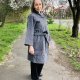 Płaszcz kimono 100% wełna alpaka patchworkowe oko frędzle.