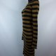 COS cienka dzianinowa sukienka midi w pasy z wool / XS