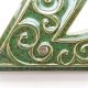 numer domu, cyfra 7, zielono-brązowa, do przykrecenia