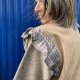 Kimono patchwork 100% wełna żakiet narzutka