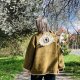 Kimono 100% wełna motyw oka na plecach.