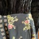 Kolorowa sukienka gorsetowa 90s kwiaty Retro vintage Grunge
