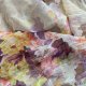 85%silk 15% viskose - mgiełka - komin - kobiecy cienki kwiatowy