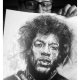Jimi Hendrix - Seria IKONY (A3) - rysunek ręcznie wykonany, na prezent, dla miłośnika muzyki