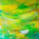 ORIGINALNY OBRAZ NA PŁÓTNIE ABSTRAKCJA "SEARCHING FOR PARADISE" 110x100cm